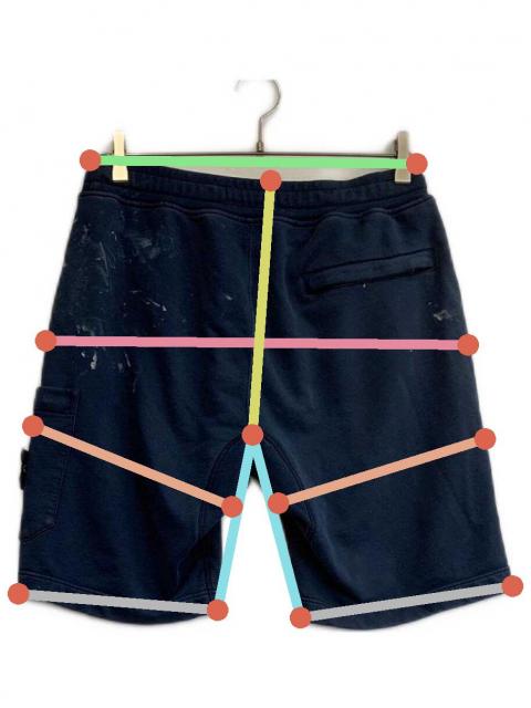 ストーンアイランド　スウェットハーフパンツ　ネイビー　S 楽天市場】ストーンアイランド STONE ISLAND メンズ スウェットカーゴ