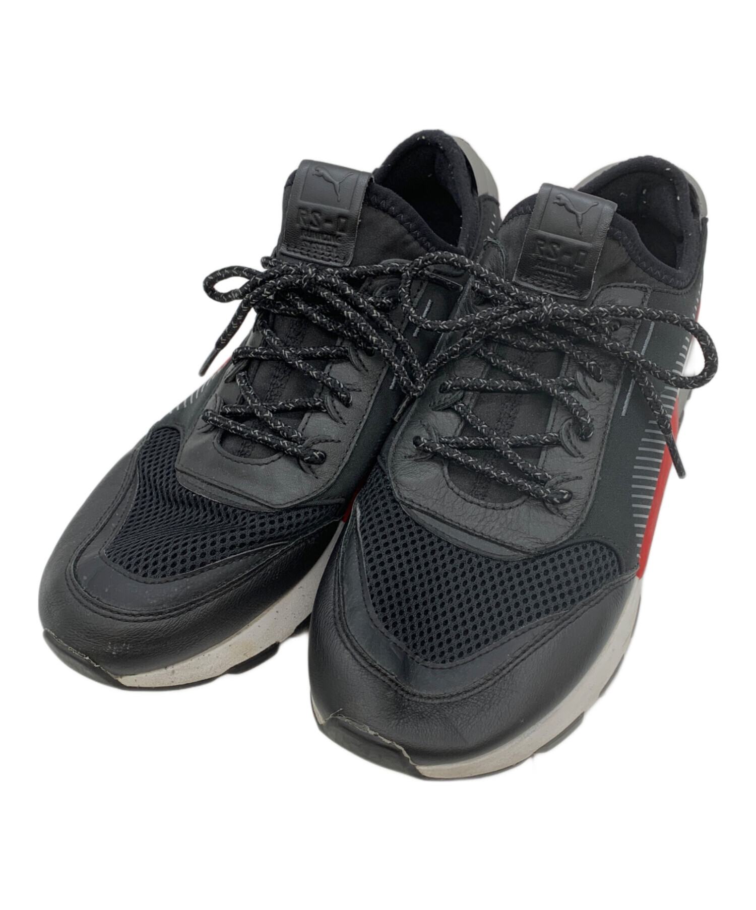 中古・古着通販】PUMA (プーマ) スニーカー ブラック×レッド サイズ:28 
