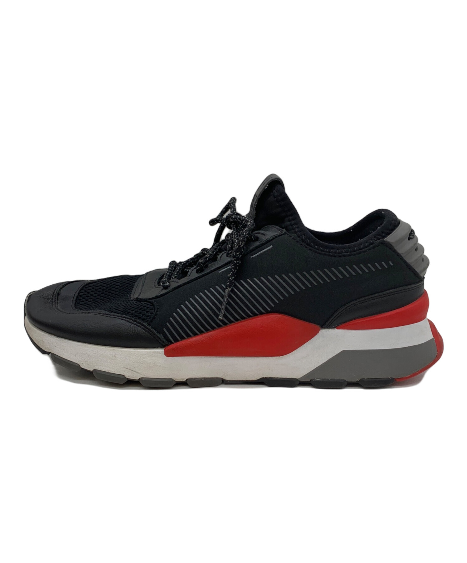中古・古着通販】PUMA (プーマ) スニーカー ブラック×レッド サイズ:28 