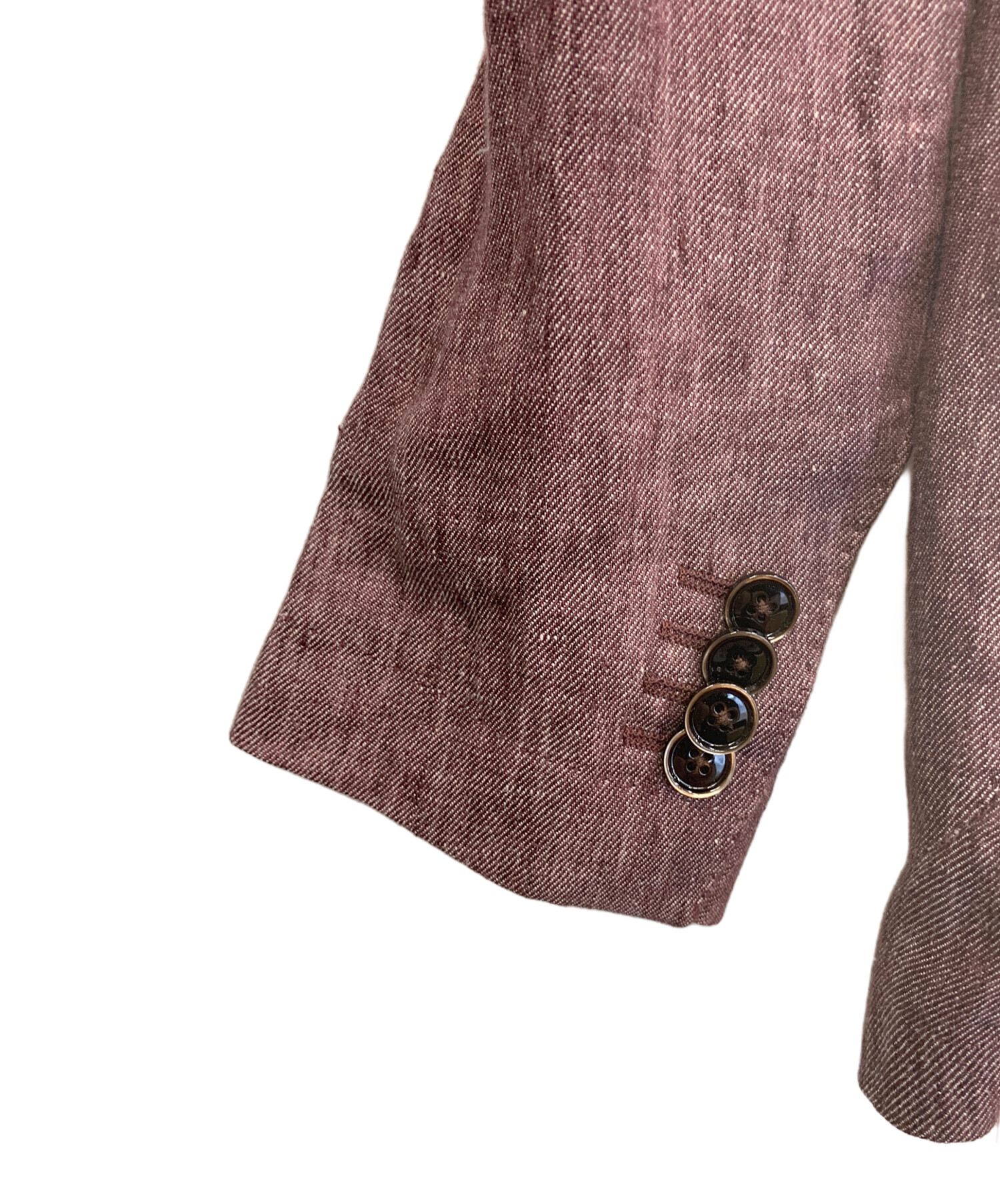 中古・古着通販】TAGLIATORE (タリアトーレ) リネンジャケット ワイン