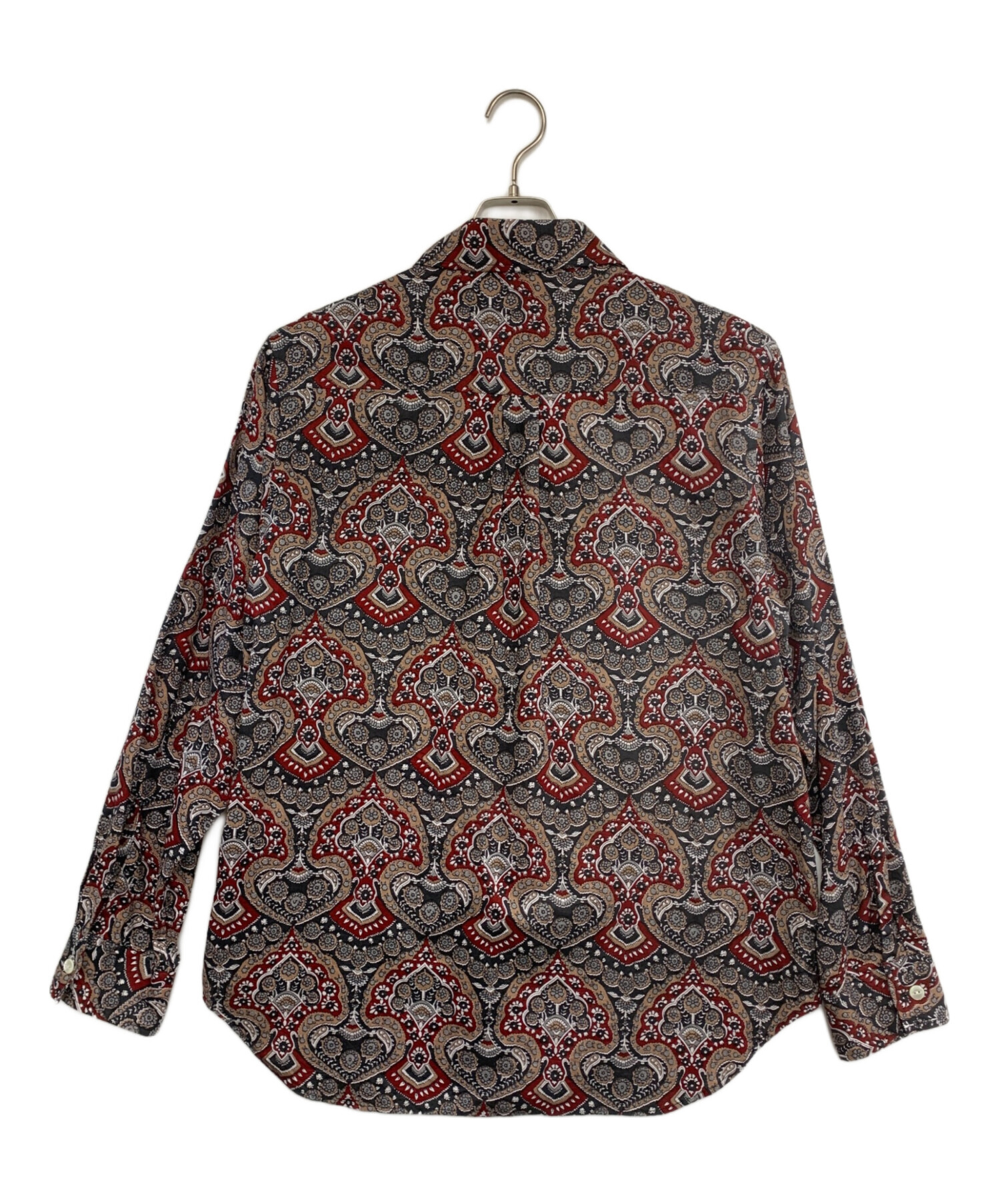 中古・古着通販】Needles (ニードルズ) 長袖シャツ ブラック×レッド