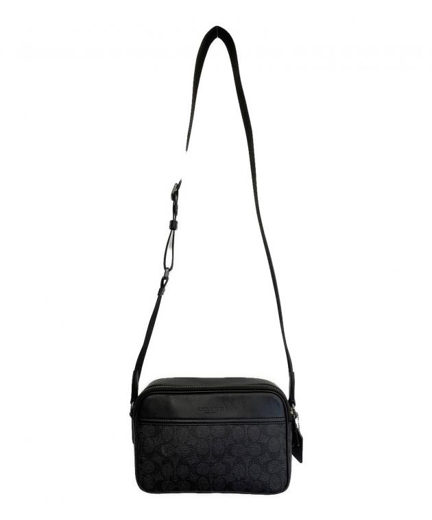 未使用品　 COACH ブラック ショルダーバッグ 中古・古着通販】COACH (コーチ) ショルダーバッグ ブラック｜ブランド