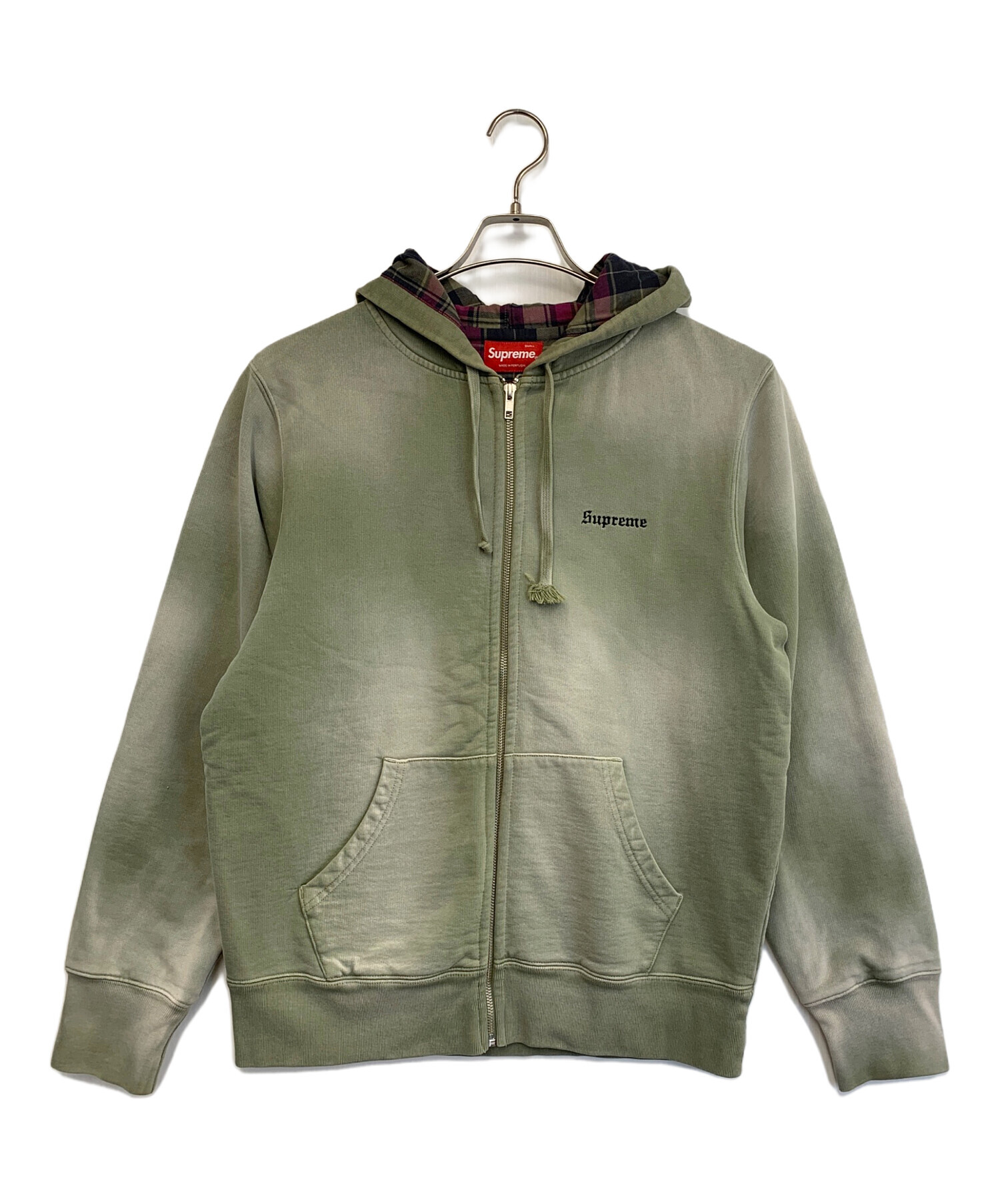 中古・古着通販】SUPREME (シュプリーム) bleached zip up sweatshirt 