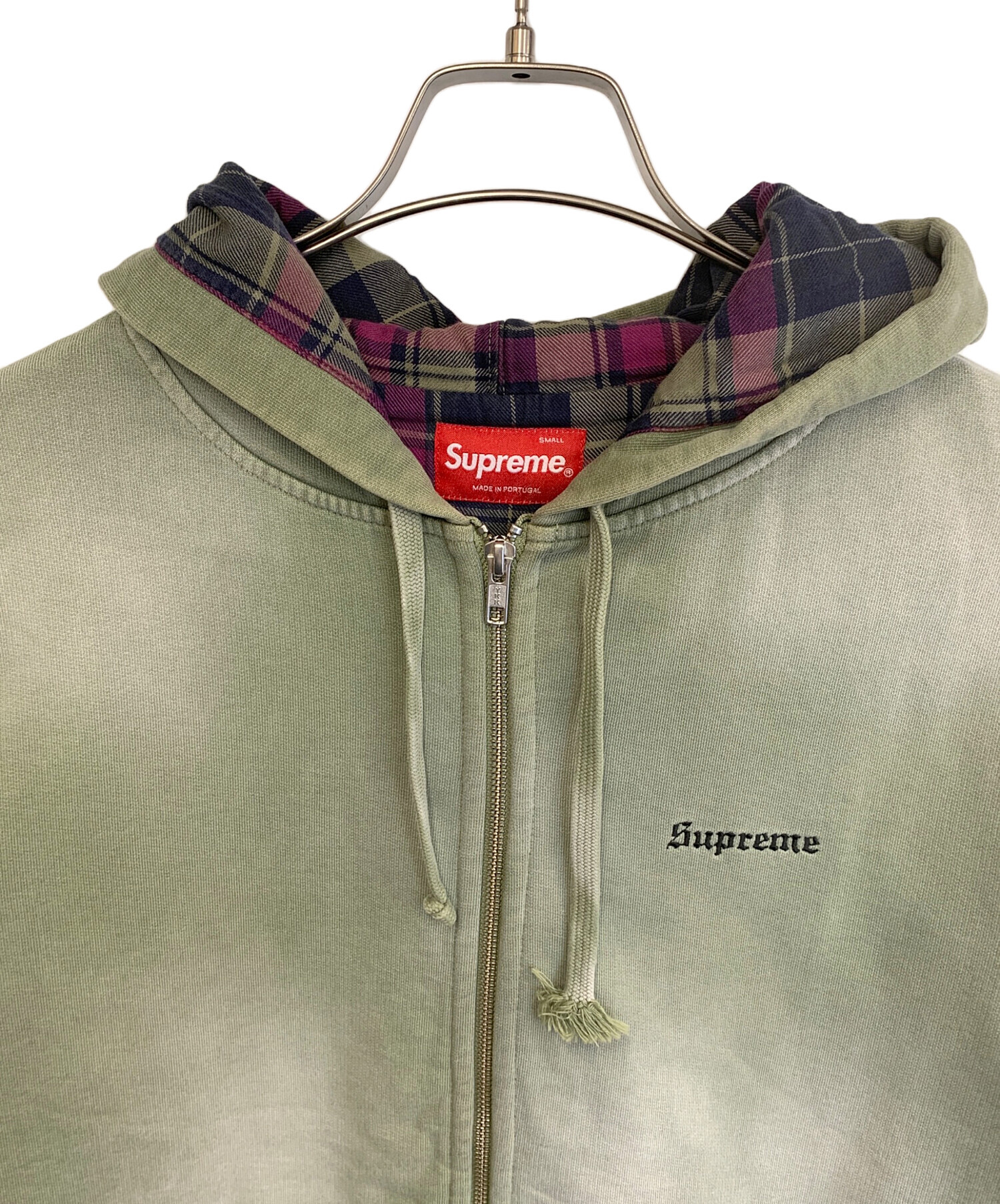 中古・古着通販】SUPREME (シュプリーム) bleached zip up sweatshirt 