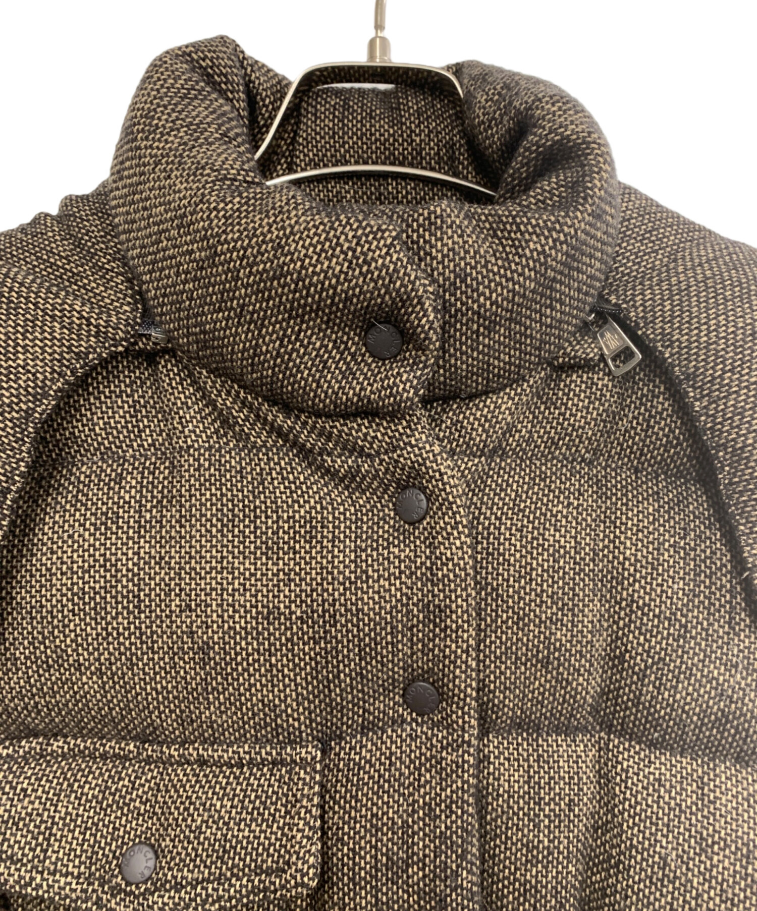 中古・古着通販】MONCLER (モンクレール) ツイードダウンジャケット