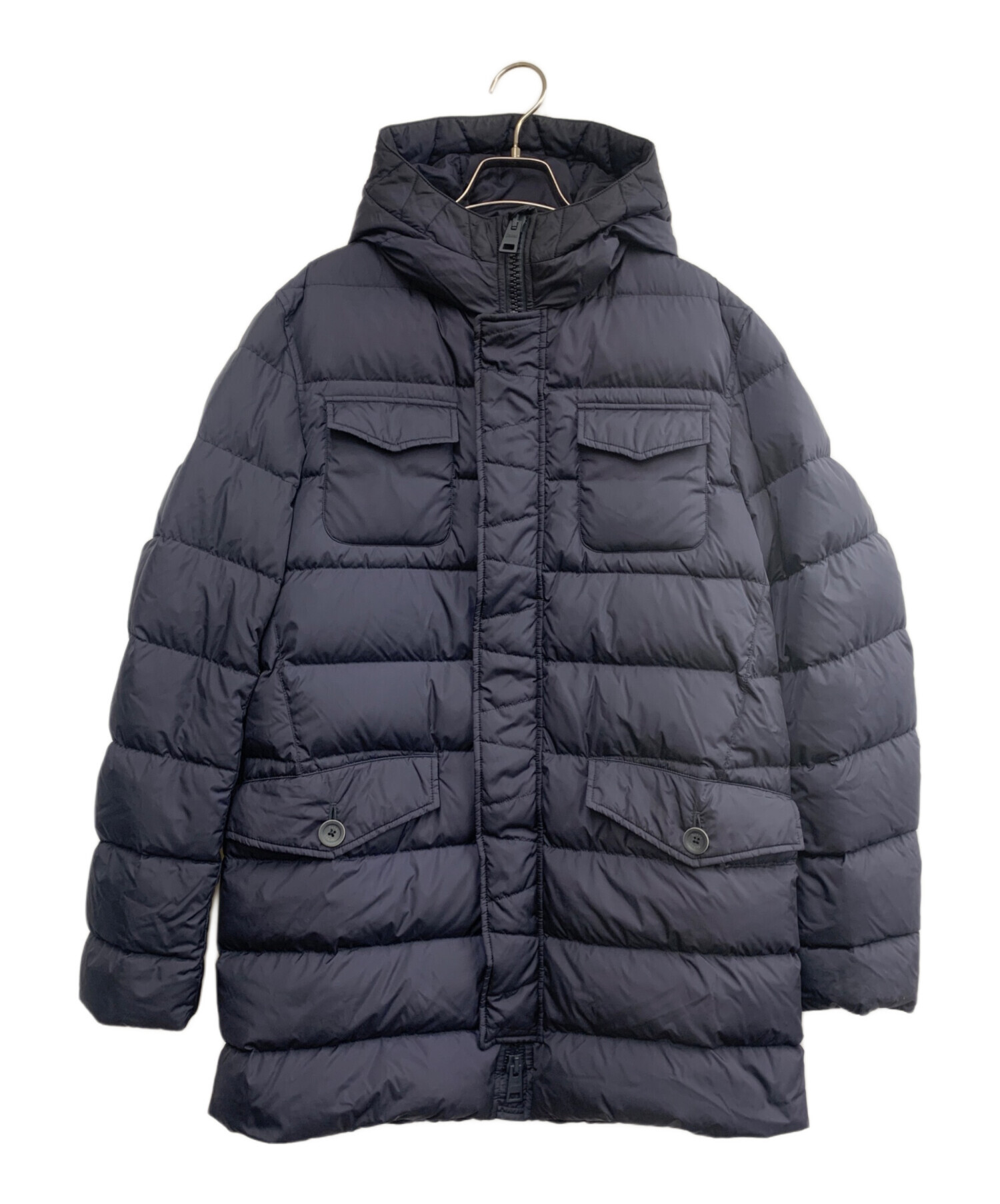 中古・古着通販】HERNO (ヘルノ) ダウンジャケット ネイビー サイズ:48