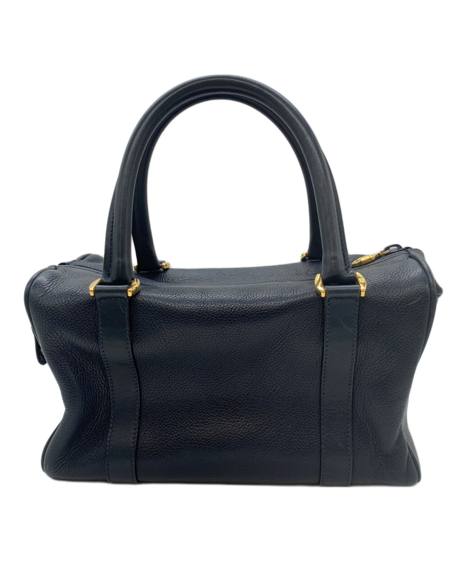 中古・古着通販】GUCCI (グッチ) ミニボストンバッグ ネイビー