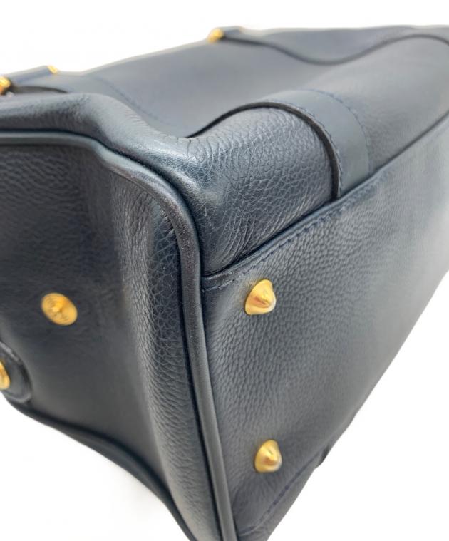 中古・古着通販】GUCCI (グッチ) ミニボストンバッグ ネイビー