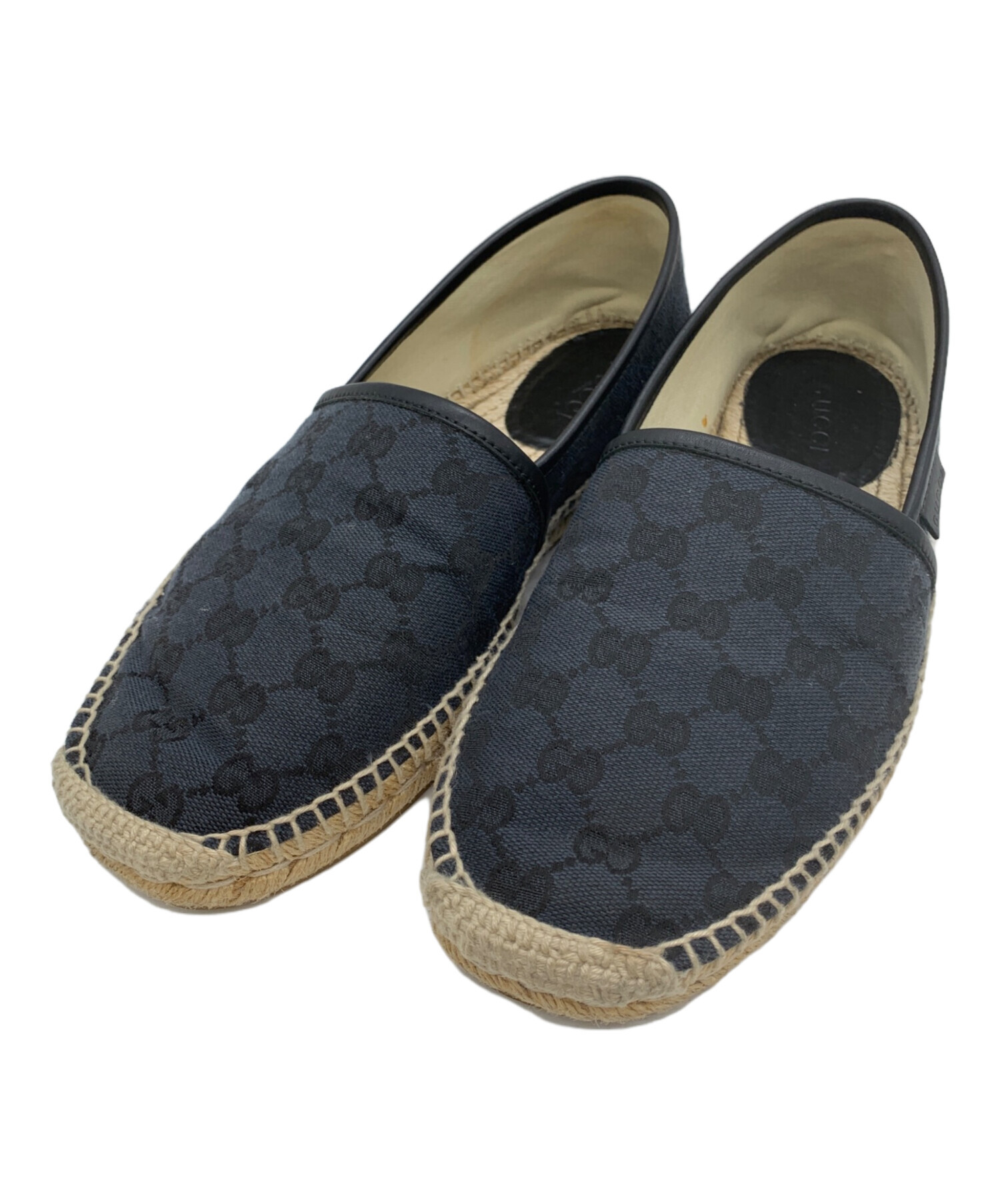 中古・古着通販】GUCCI (グッチ) スリッポン ブラック サイズ:27