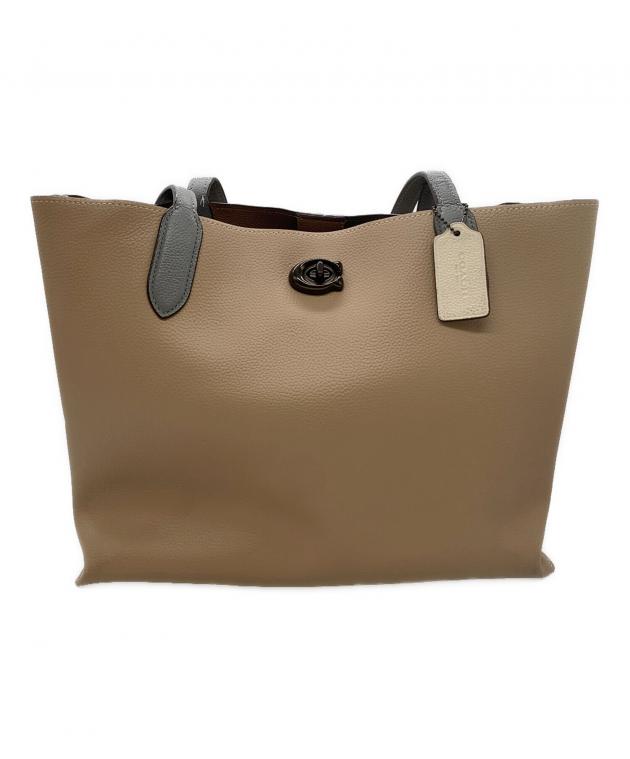 中古・古着通販】COACH (コーチ) ウィロウトートバッグ ベージュ