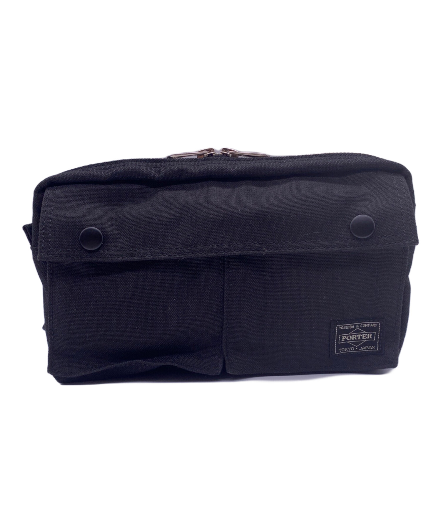 PORTER ポーター ウエストバッグ　日本製　中古 中古・古着通販】PORTER (ポーター) ウエストバッグ ブラック
