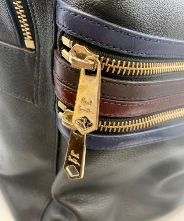 中古・古着通販】PAUL SMITH (ポールスミス) レザーリュック ブラック