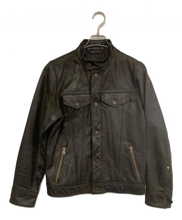 中古・古着通販】GAP (ギャップ) レザージャケット ブラウン サイズ:S