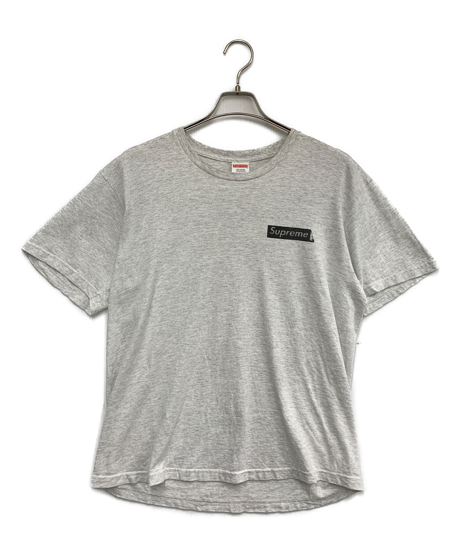 シュプリーム　半袖Tシャツ　バックプリント　グレー　Mサイズ　Supr-Hero 中古・古着通販】SUPREME (シュプリーム) 半袖カットソー ライトグレー