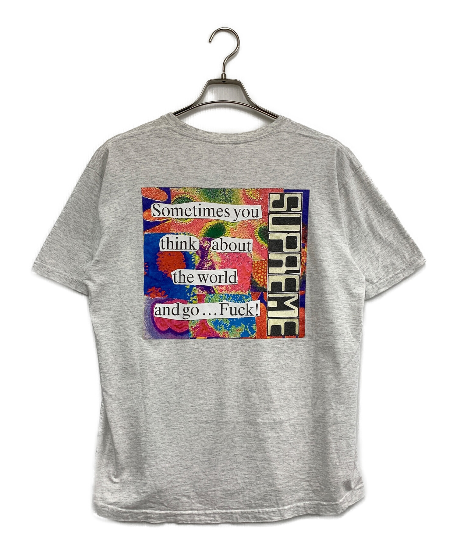 中古・古着通販】SUPREME (シュプリーム) 半袖カットソー ライトグレー 