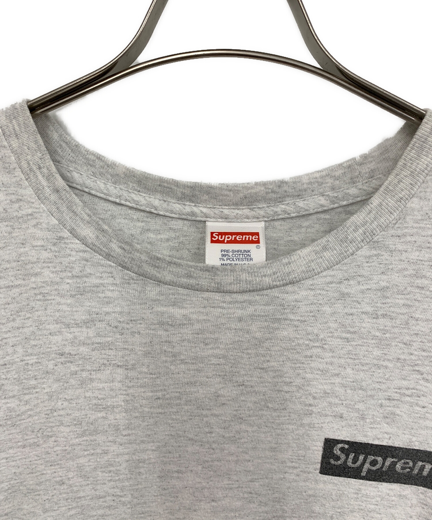 中古・古着通販】SUPREME (シュプリーム) 半袖カットソー ライトグレー 