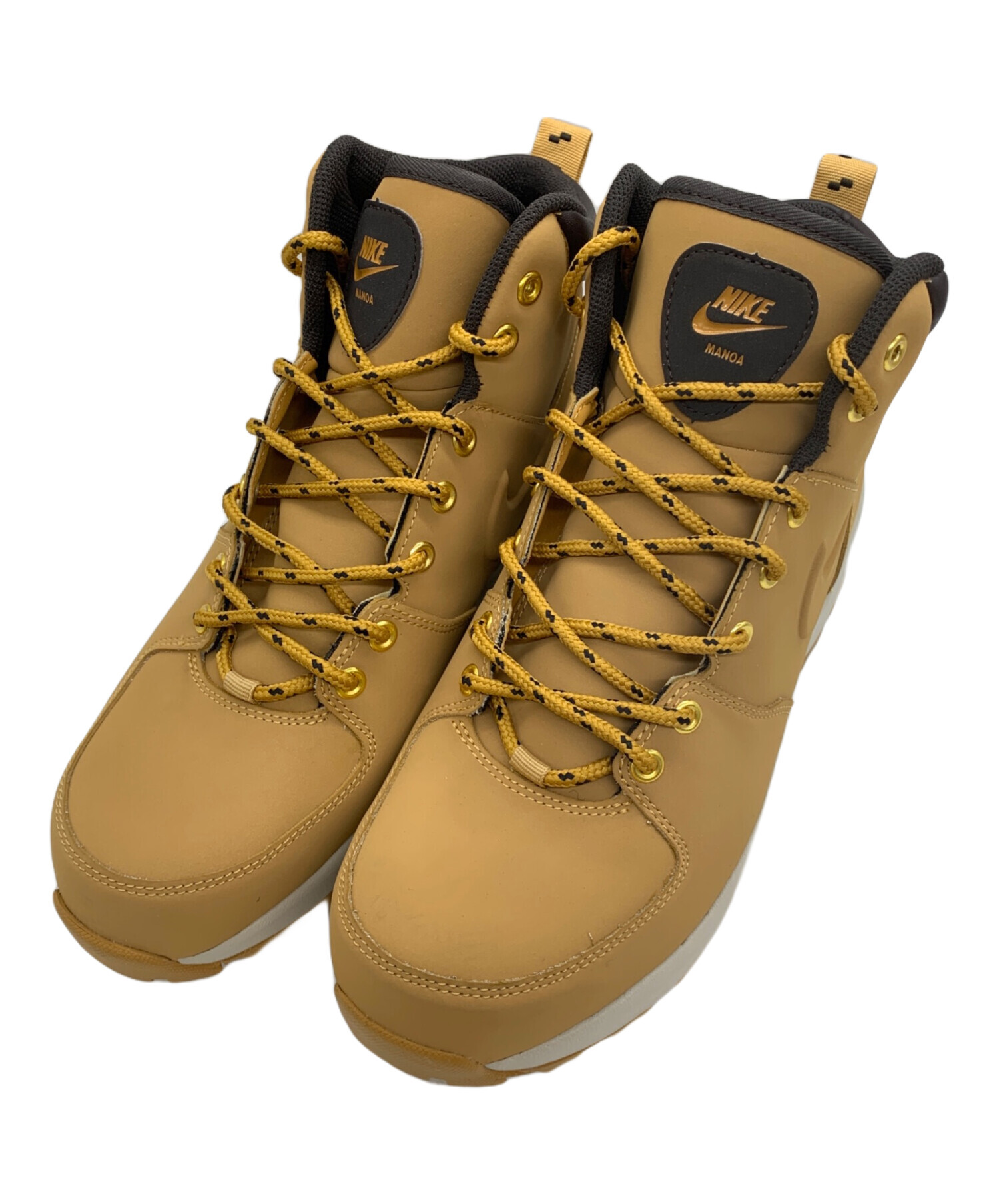 中古・古着通販】NIKE (ナイキ) マノア レザー ブラウン×ホワイト 