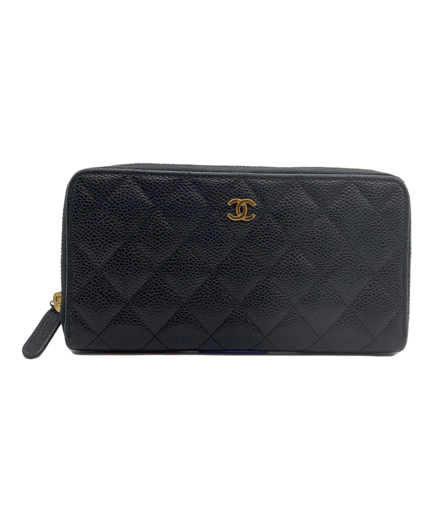 中古・古着通販】CHANEL (シャネル) 長財布 マトラッセ ブラック 