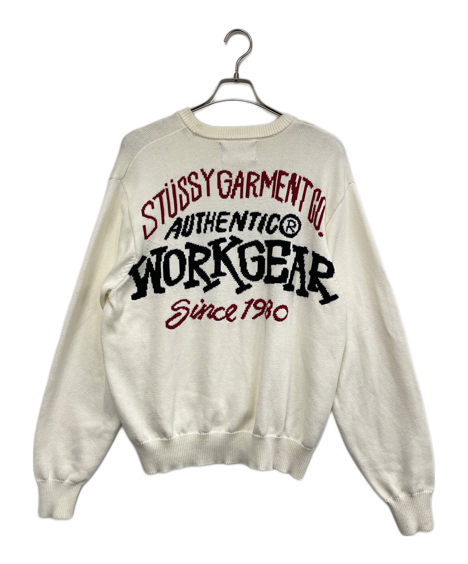 中古・古着通販】stussy (ステューシー) 厚手ニット ホワイト サイズ:L