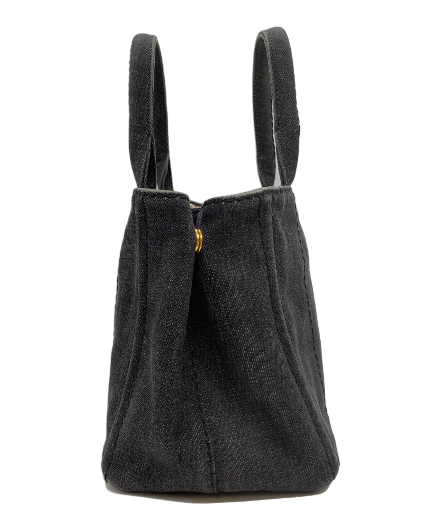 PRADA カナパプラダ2wayショルダー 中古・古着通販】PRADA (プラダ) カナパ2WAYショルダーバッグ グレー