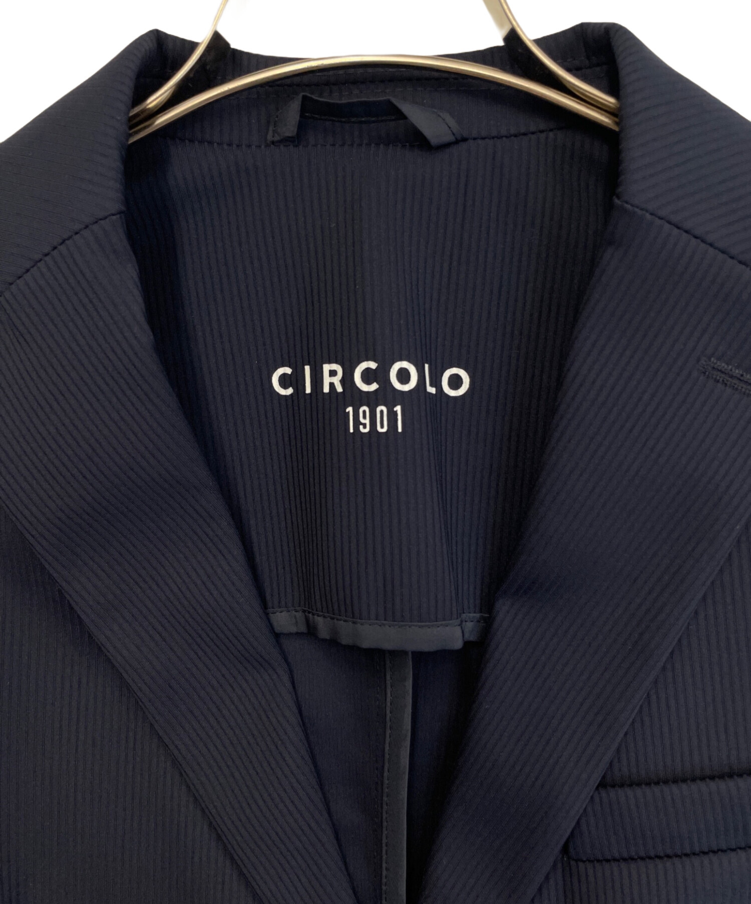【極美品】CIRCOLO 1901 ネイビー テーラードジャケット 中古・古着通販】CIRCOLO 1901 (チルコロ1901) テーラードジャケット