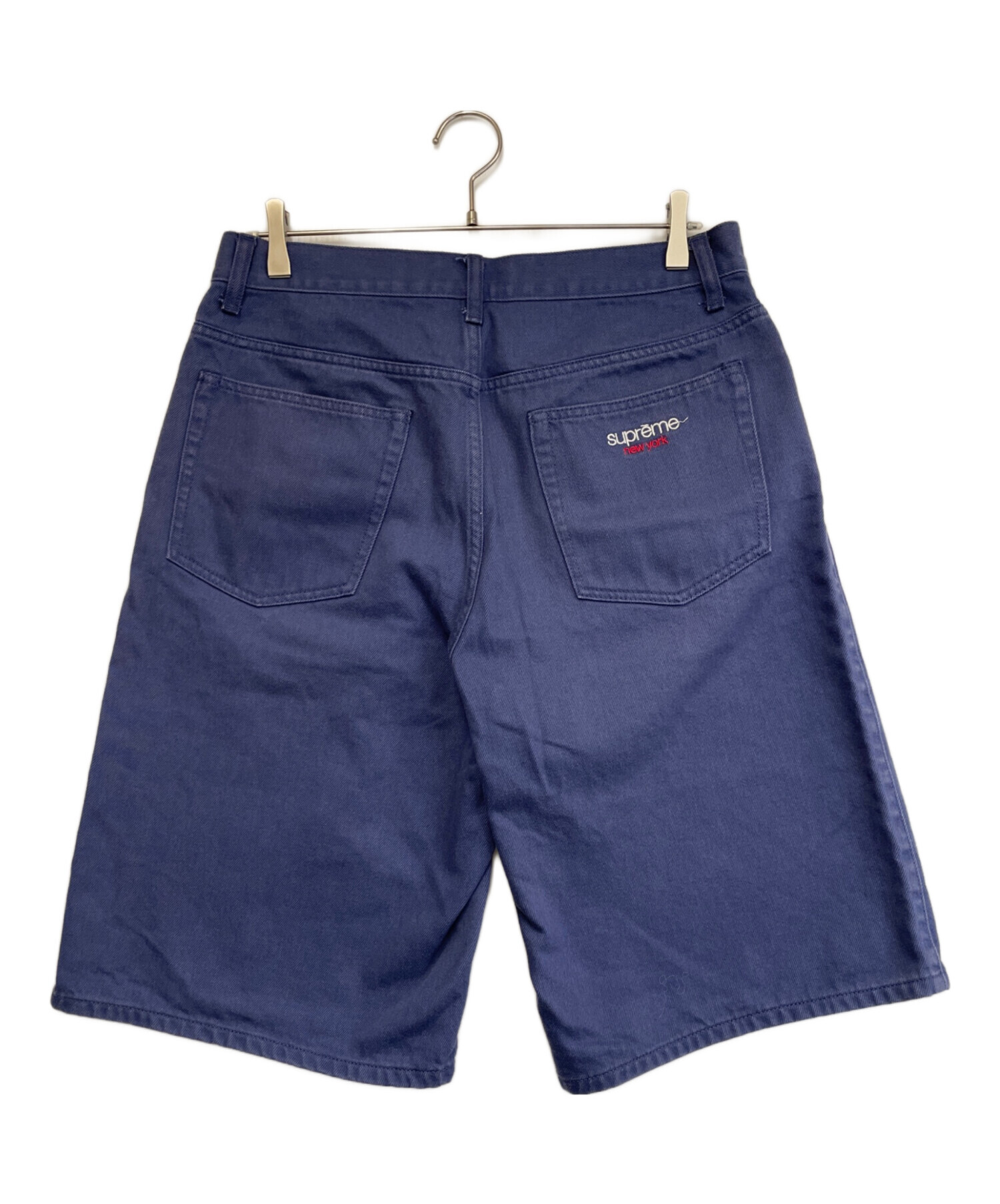Supreme ネイビー ハーフパンツ 中古・古着通販】SUPREME (シュプリーム) ハーフパンツ ネイビー
