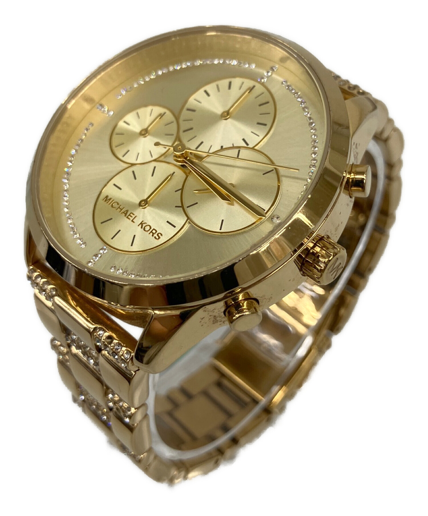 可動品 MICHAEL KORS MK-5076 クォーツ クロノグラフ 未使用 中古・古着通販】MICHAEL KORS (マイケルコース) クロノグラフ