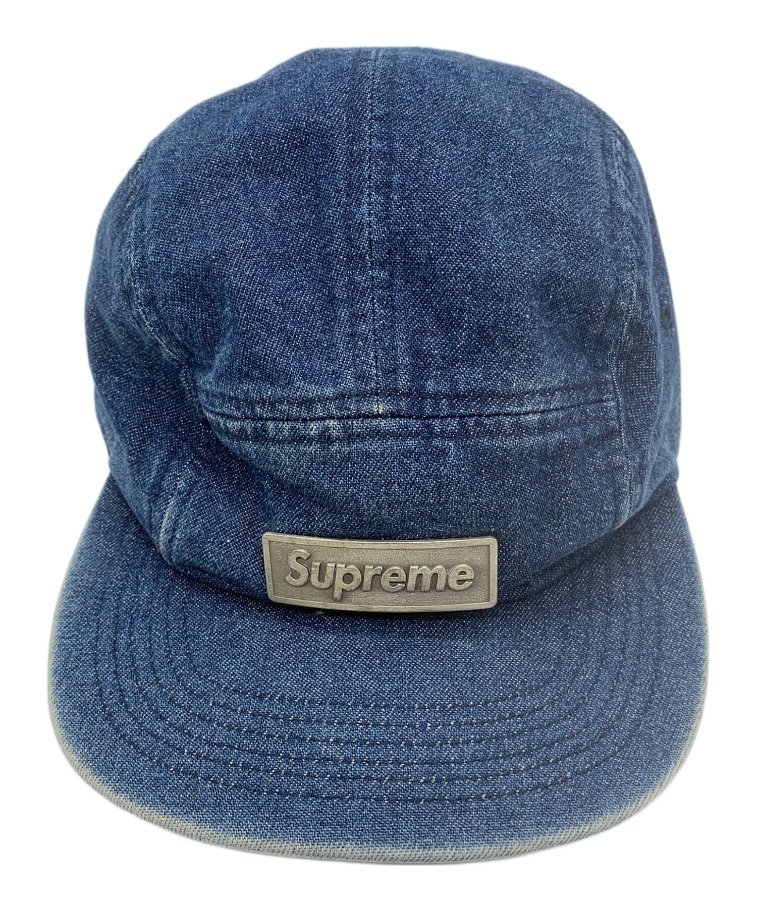 シュプリーム supreme キャップ　インディゴ 中古・古着通販】SUPREME (シュプリーム) キャップ インディゴ