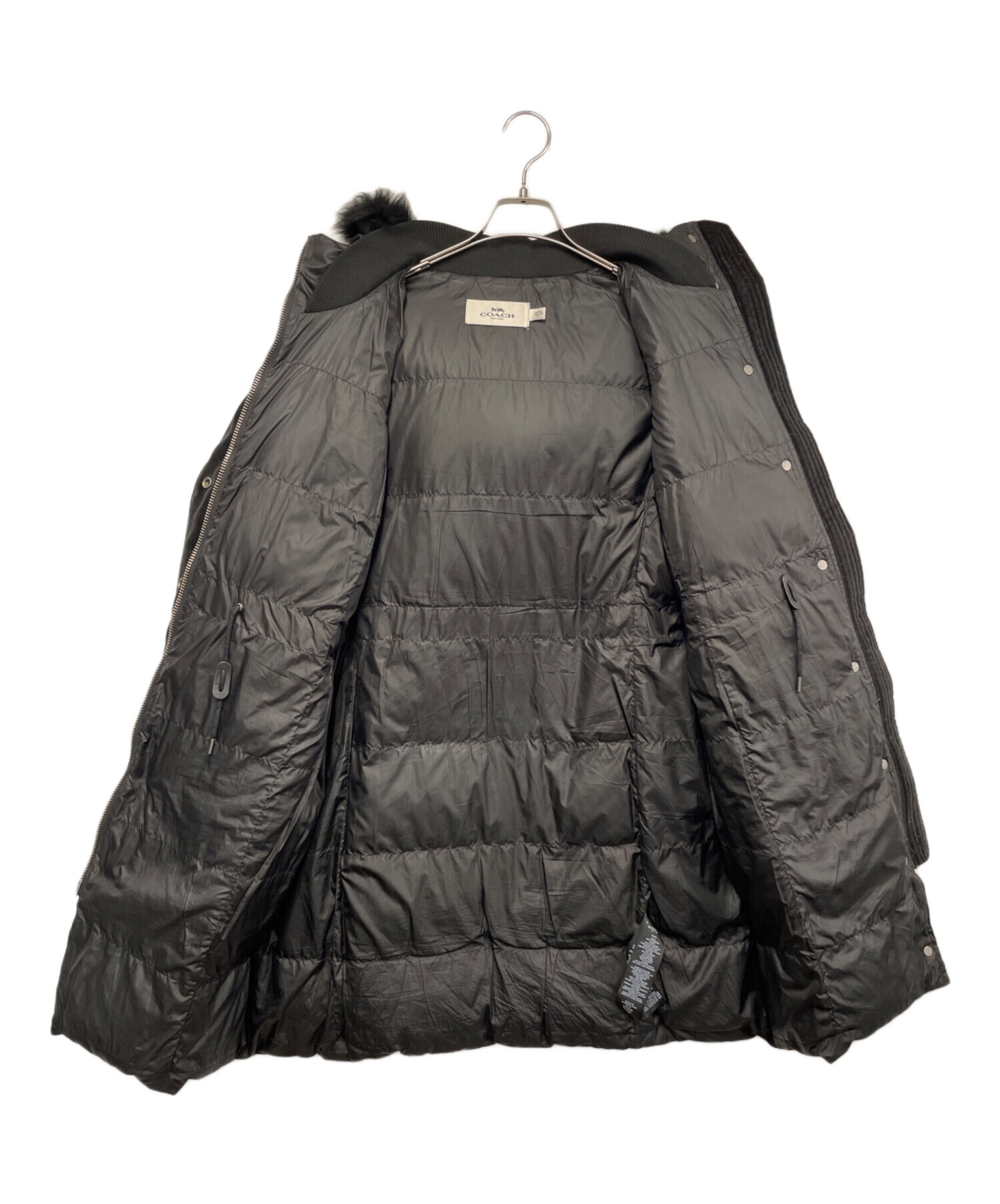中古・古着通販】COACH (コーチ) ダウンジャケット ブラック サイズ:L