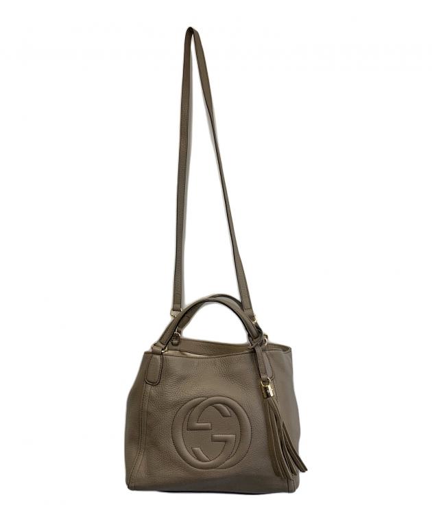 中古・古着通販】GUCCI (グッチ) ソーホー インターロッキングG グレー