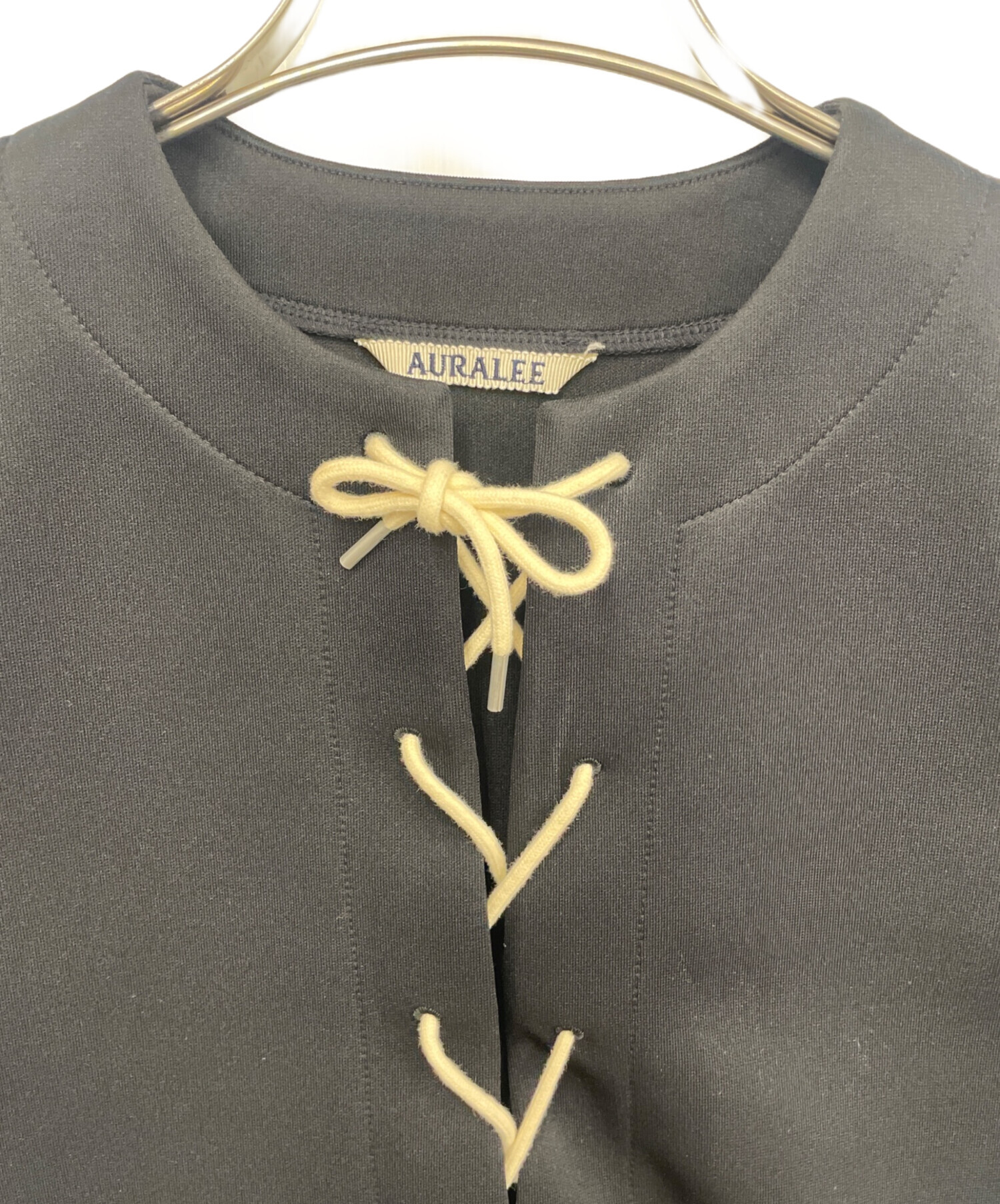 中古・古着通販】AURALEE (オーラリー) 半袖カットソー ブラック