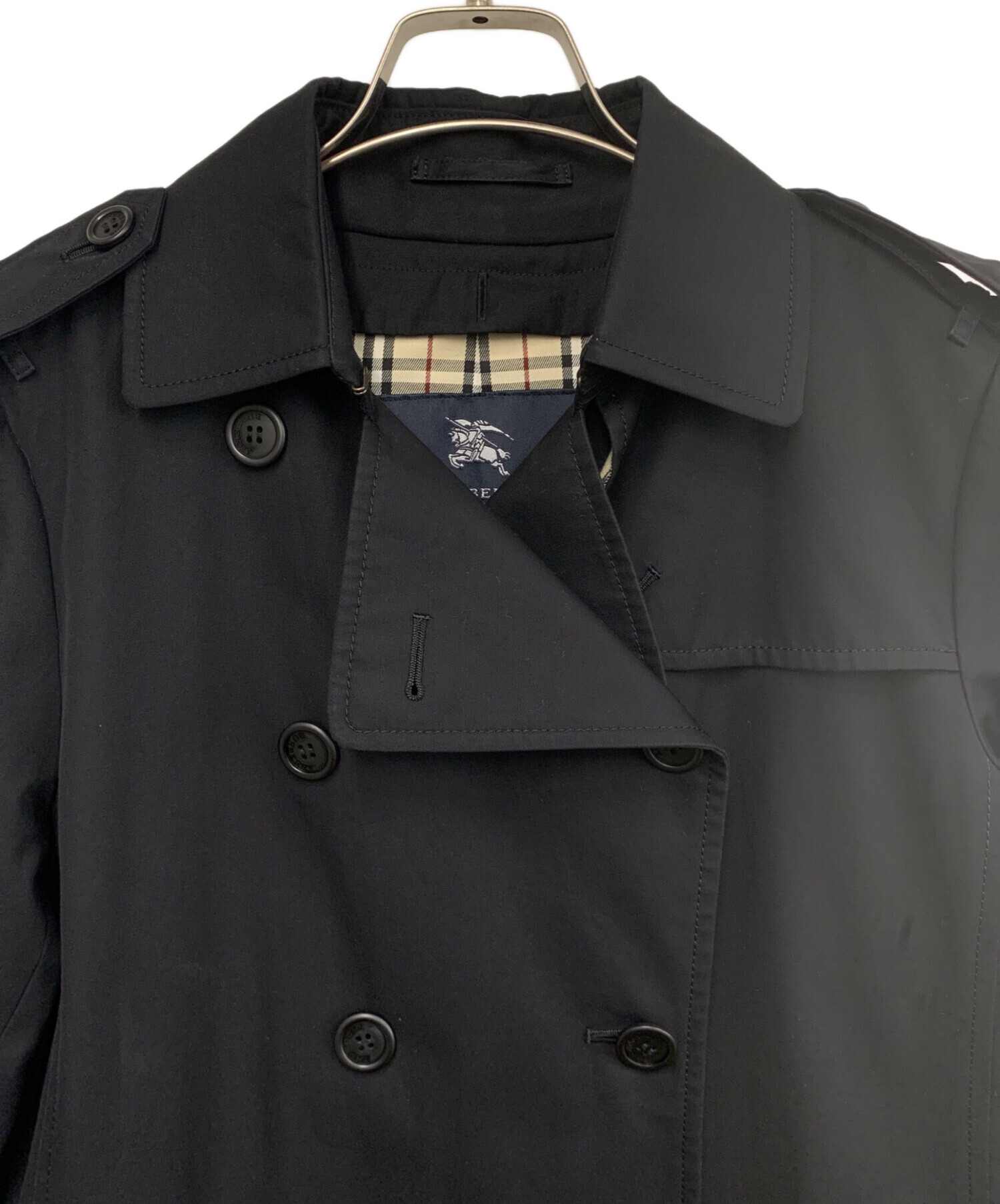 中古・古着通販】BURBERRY (バーバリー) トレンチコート ブラック