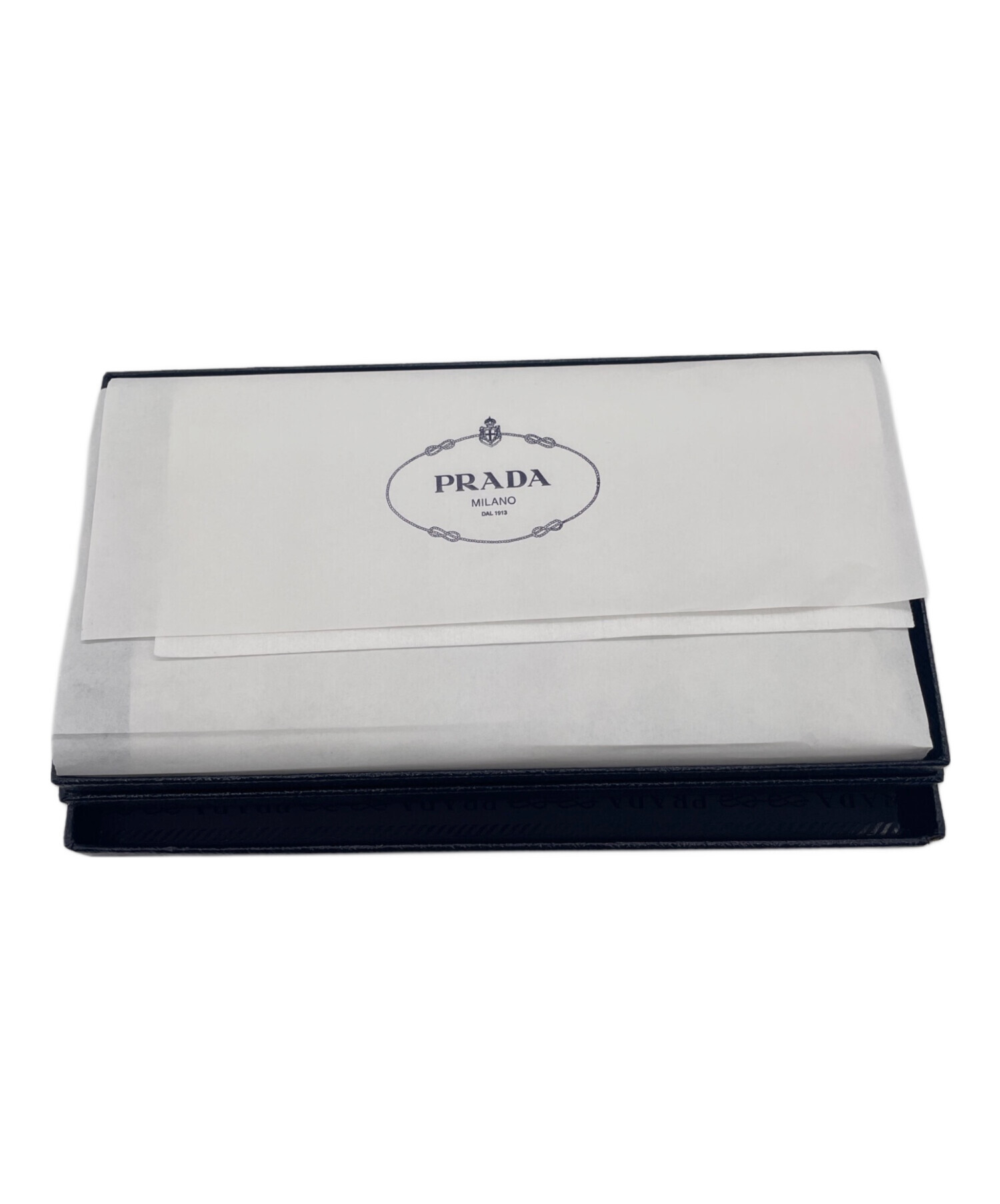 長田ページ 中古・古着通販】PRADA (プラダ) 長財布 ブラック｜ブランド・古着通販