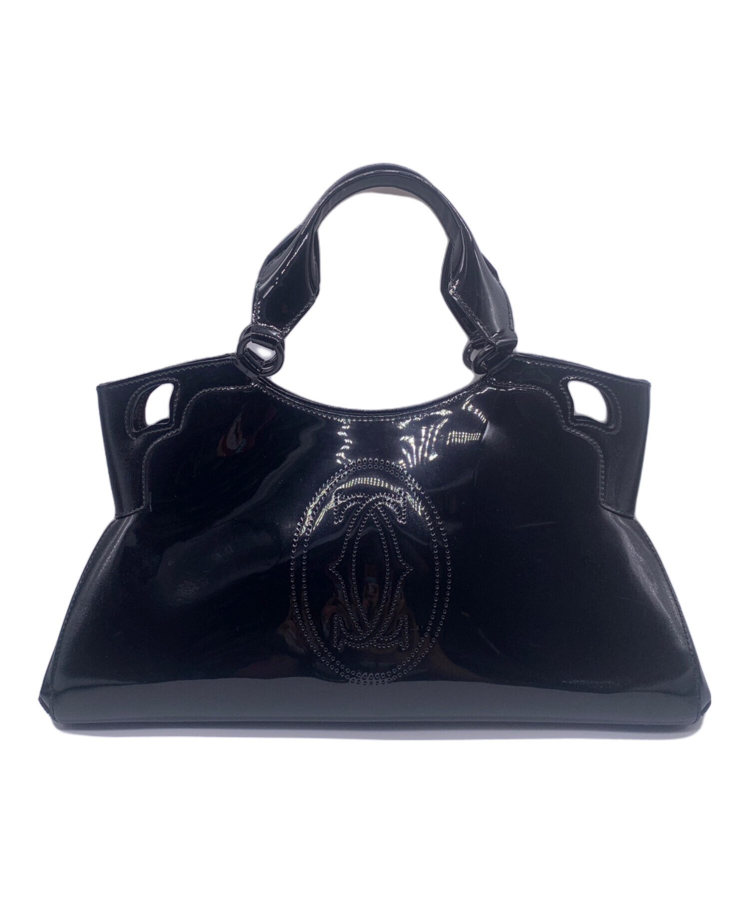 ブラックフライデー12月1日まで　Cartier（カルティエ）中古本 中古・古着通販】Cartier (カルティエ) トートバッグ ブラック