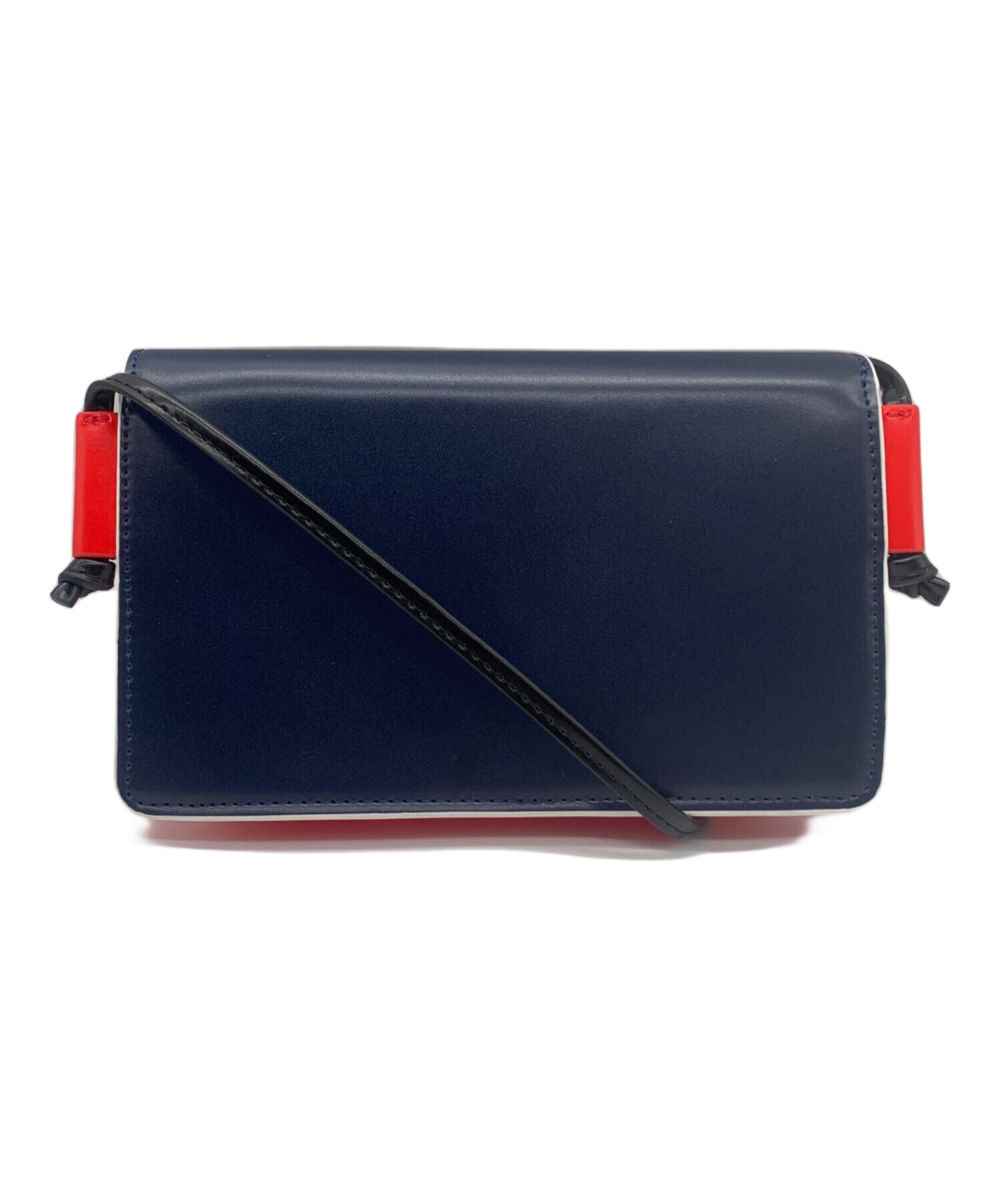 中古・古着通販】MARNI (マルニ) クロスボディバッグ レッド×ネイビー