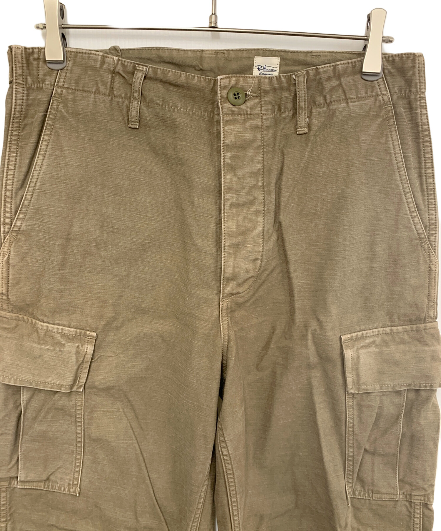 【新品未使用】RHC Ron Herman ハーフカーゴパンツ ベージュ M 中古・古着通販】Ron Herman (ロンハーマン) カーゴパンツ カーキ