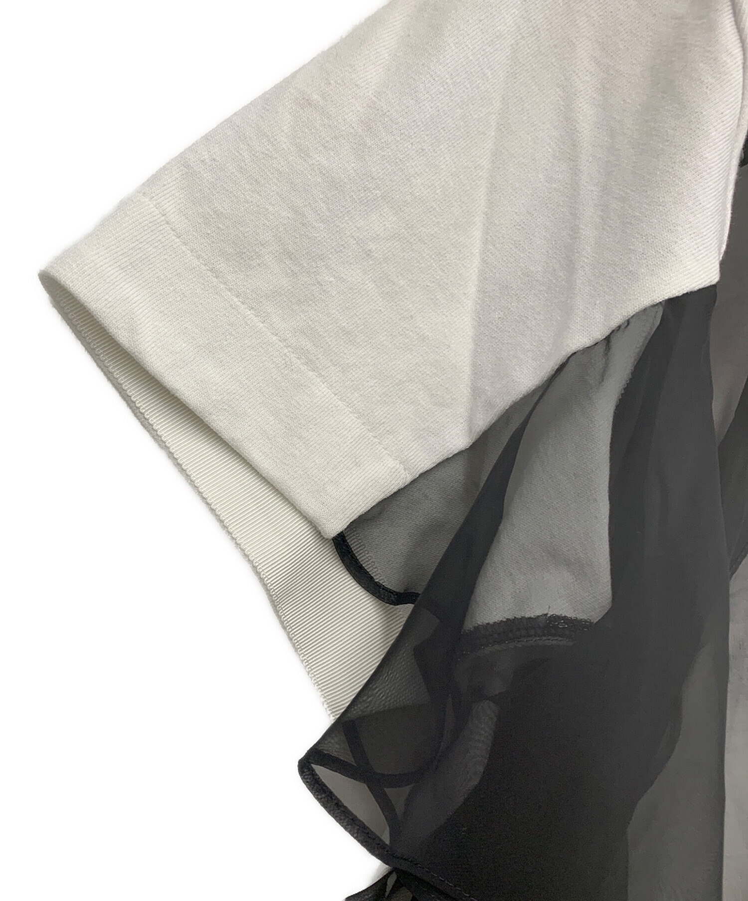 中古・古着通販】sacai (サカイ) レースドッキング Tシャツ ホワイト