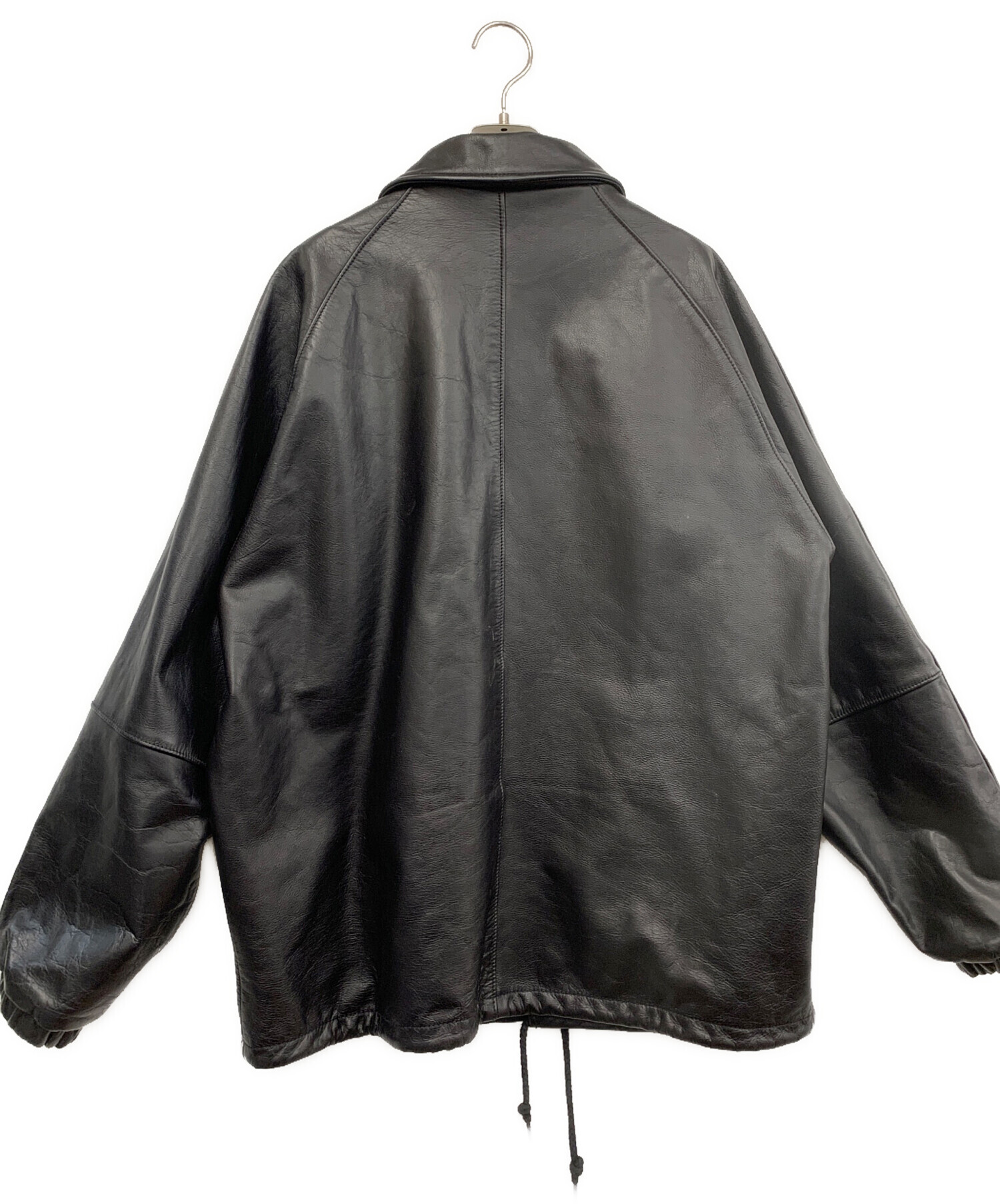 中古・古着通販】Schott (ショット) レザーコーチジャケット ブラック