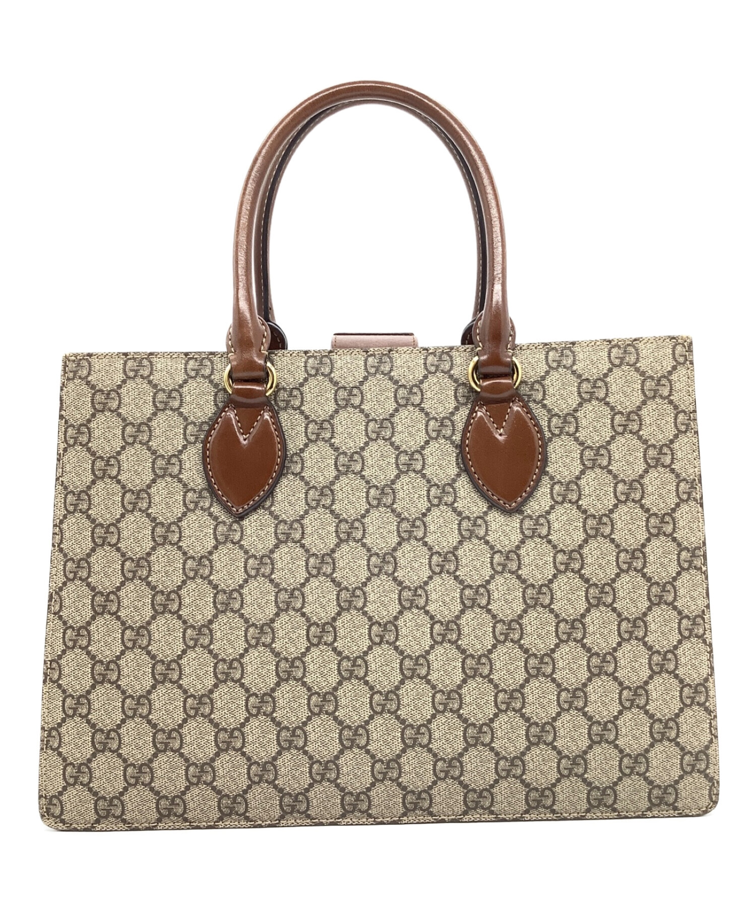 グッチ GUCCI ハンドバッグ GGスプリーム ブラウン