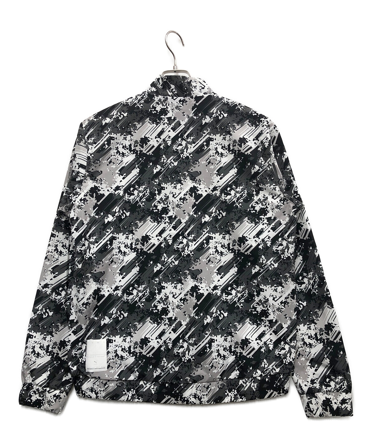 中古・古着通販】PUMA (プーマ) フルジップブルゾン ブラック×ホワイト 