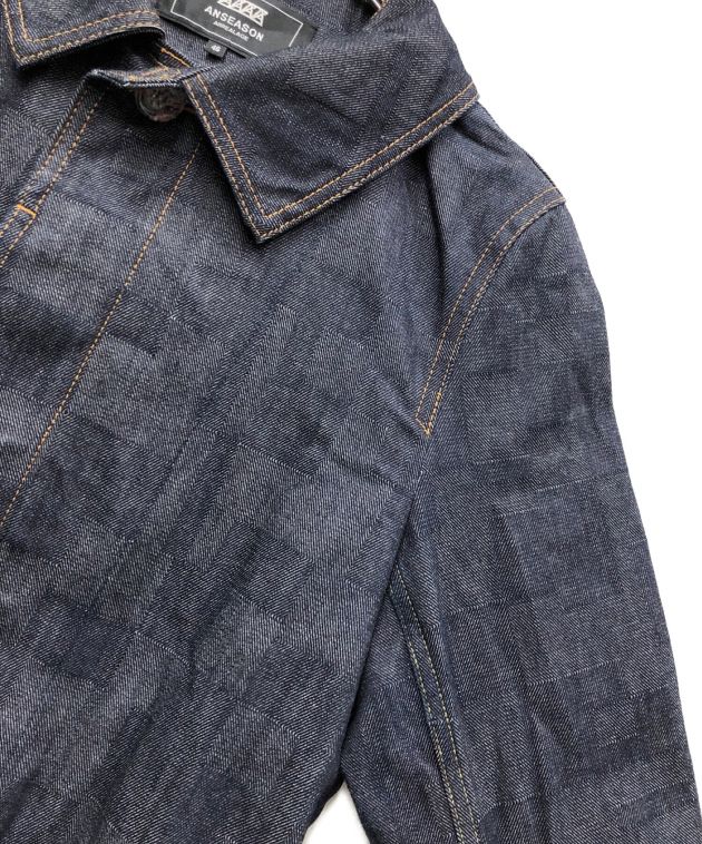 アンシーズン アンリアレイジ デニムコート スプリングコート 48 中古・古着通販】ANSEASON ANREALAGE (アンシーズンアンリアレイジ