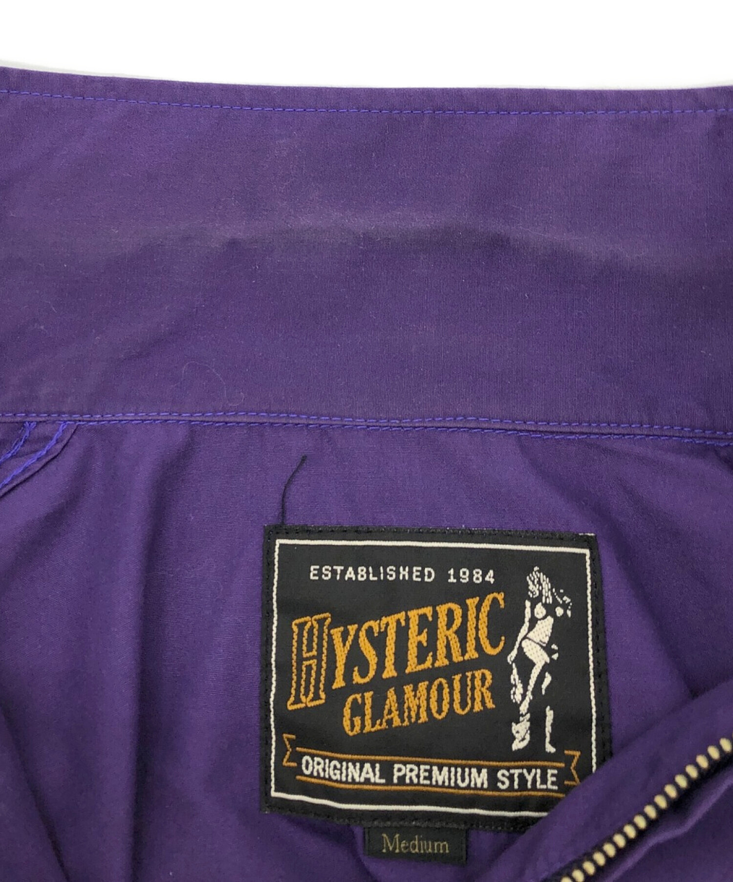 ヒステリックグラマー　刺繍 ジャケット　パープル 中古・古着通販】Hysteric Glamour (ヒステリックグラマー