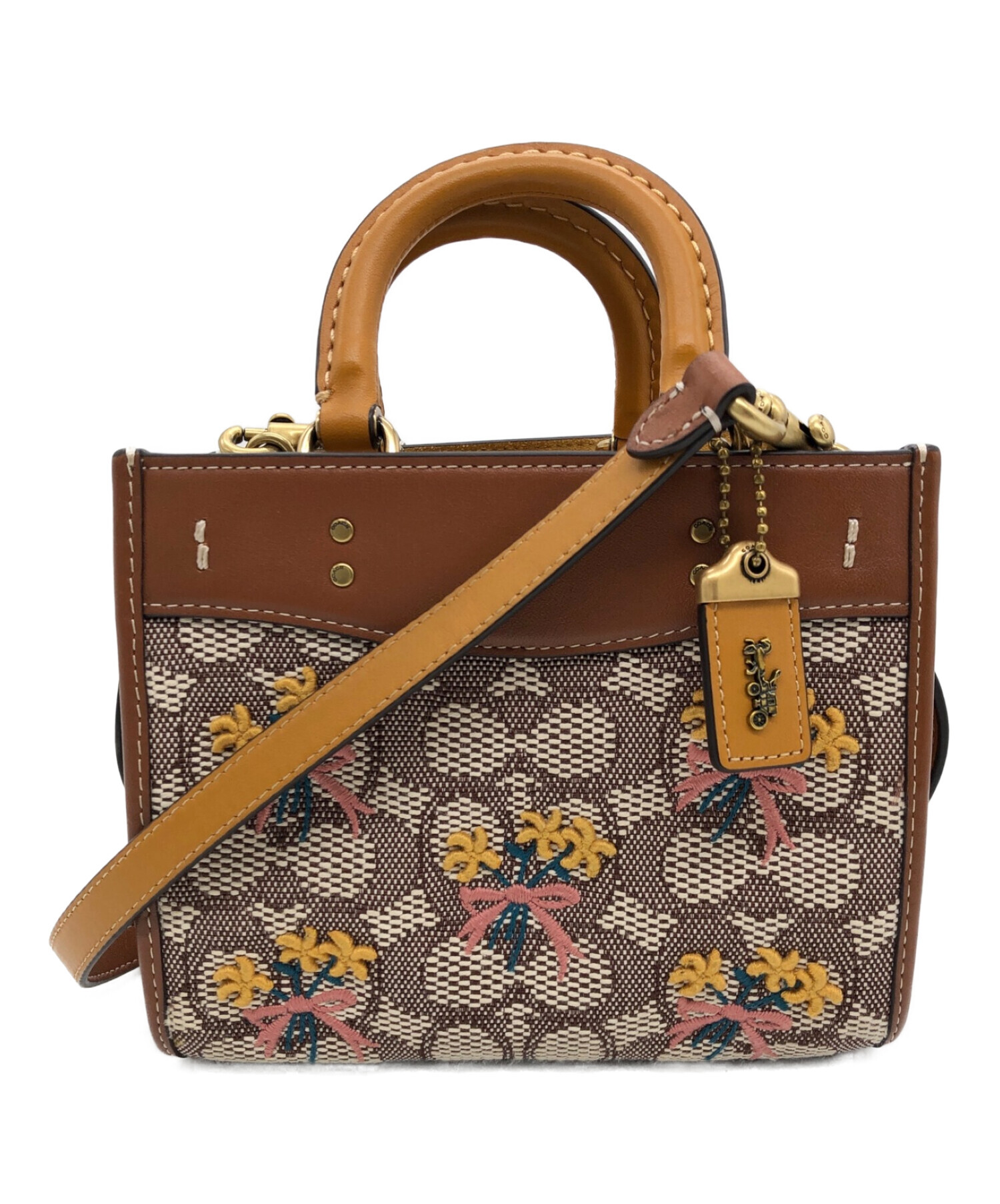 中古・古着通販】COACH (コーチ) ローグ17 ブラウン｜ブランド・古着  