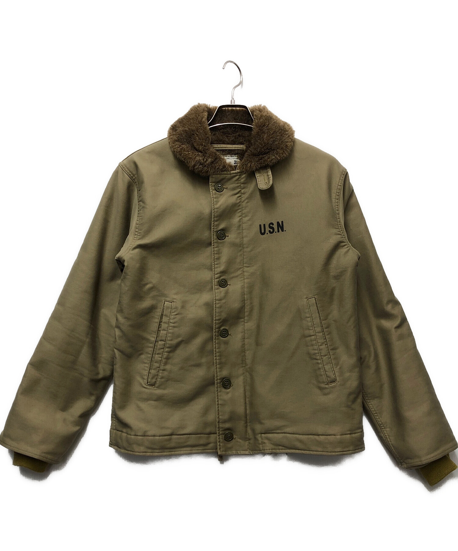 NAVY DEPARTMENT デッキジャケット　サイズ38 カーキ色 中古・古着通販】navy department (ネイビーデパートメント) デッキ