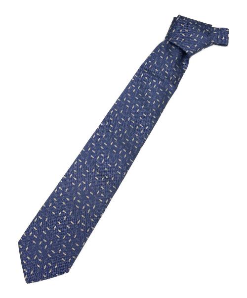中古・古着通販】HERMES (エルメス) シルクネクタイ ネイビー サイズ