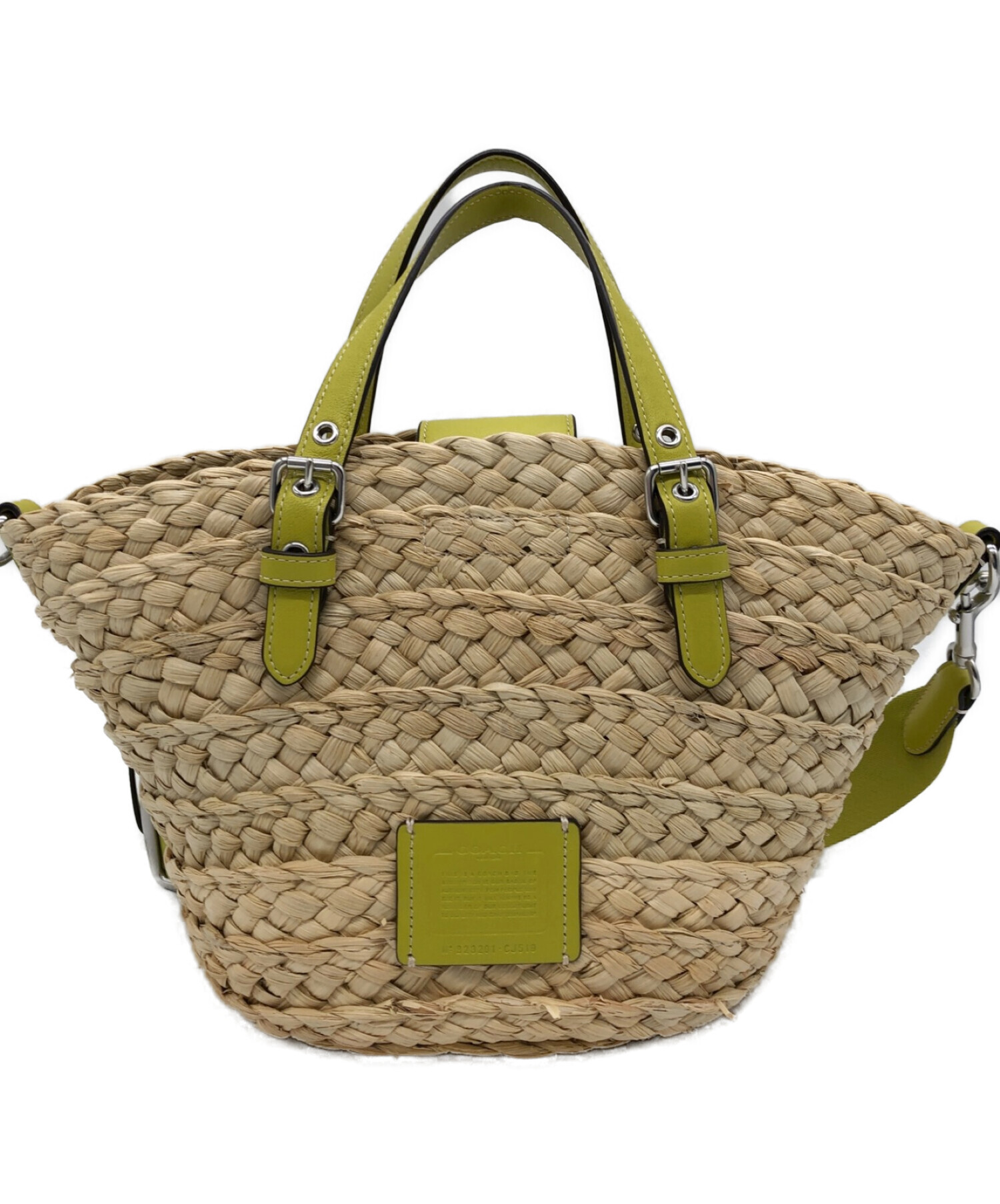 中古・古着通販】COACH (コーチ) スモールトート ベージュ×ライト 