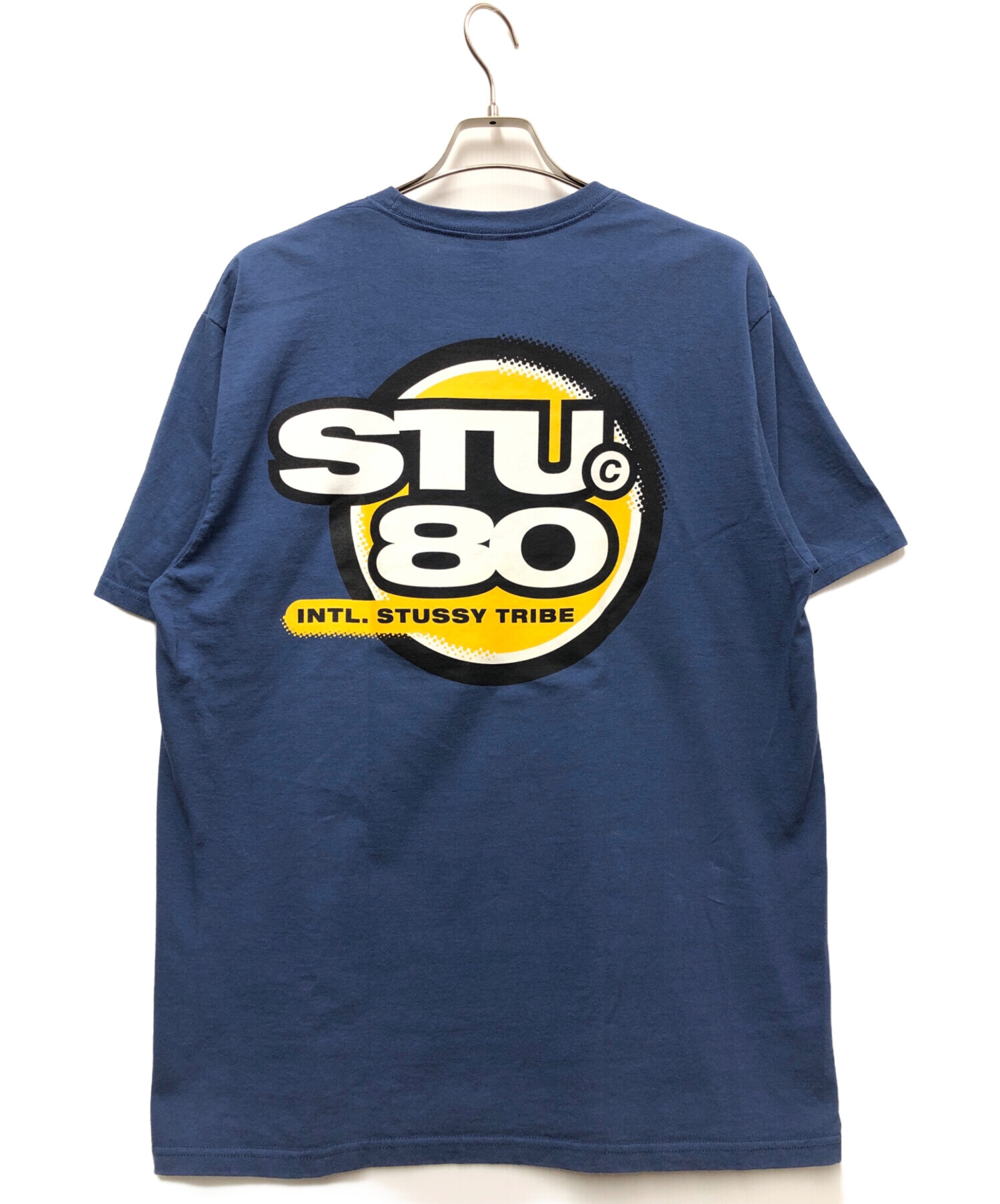 中古・古着通販】stussy (ステューシー) 半袖カットソー ブルー サイズ 