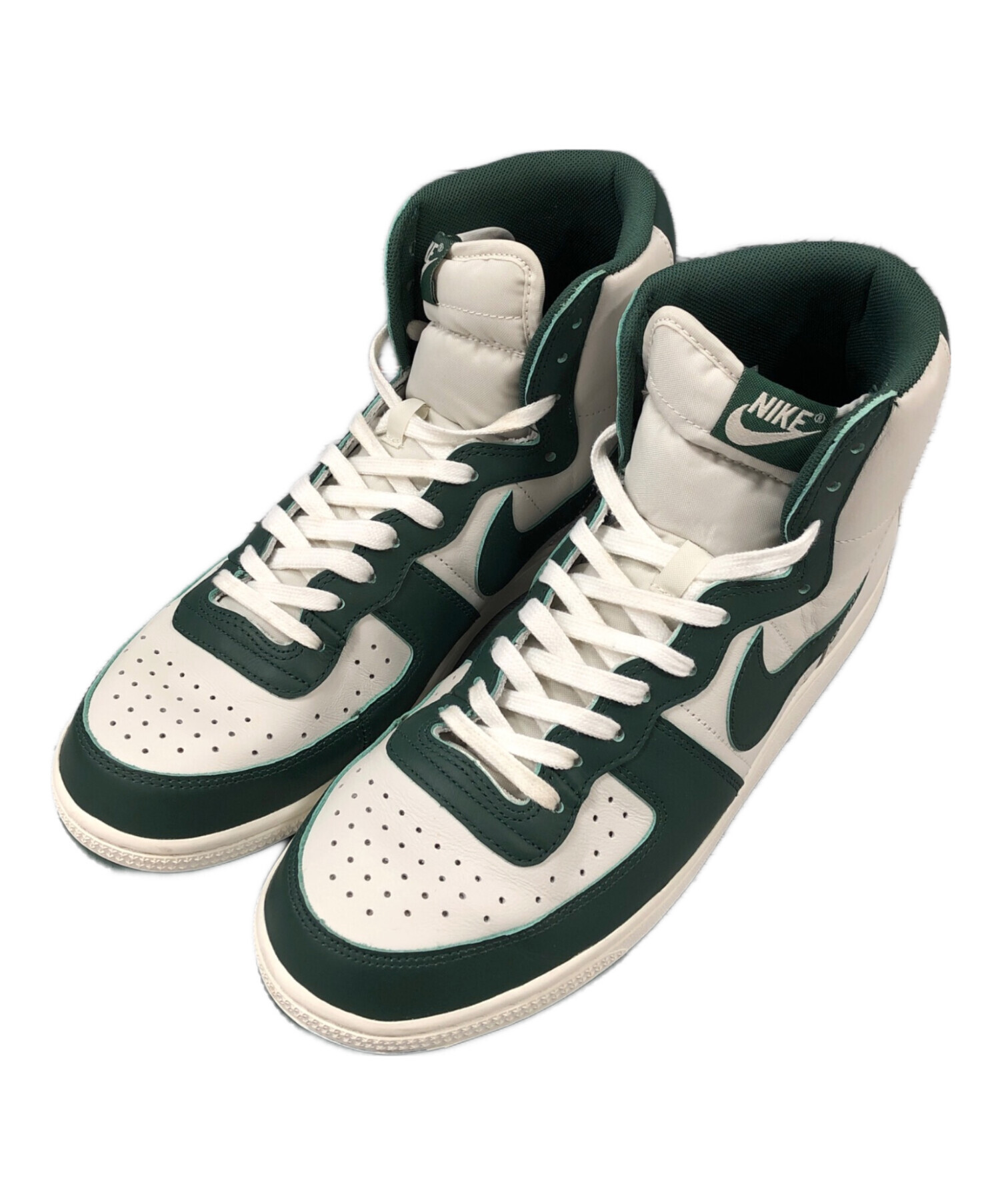 中古・古着通販】NIKE (ナイキ) TERMINATOR HIGH ホワイト×グリーン 