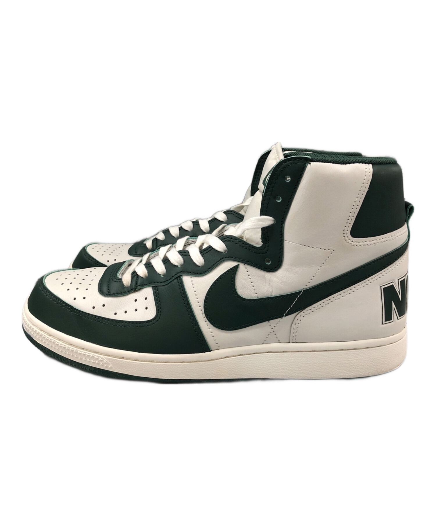 中古・古着通販】NIKE (ナイキ) TERMINATOR HIGH ホワイト×グリーン 