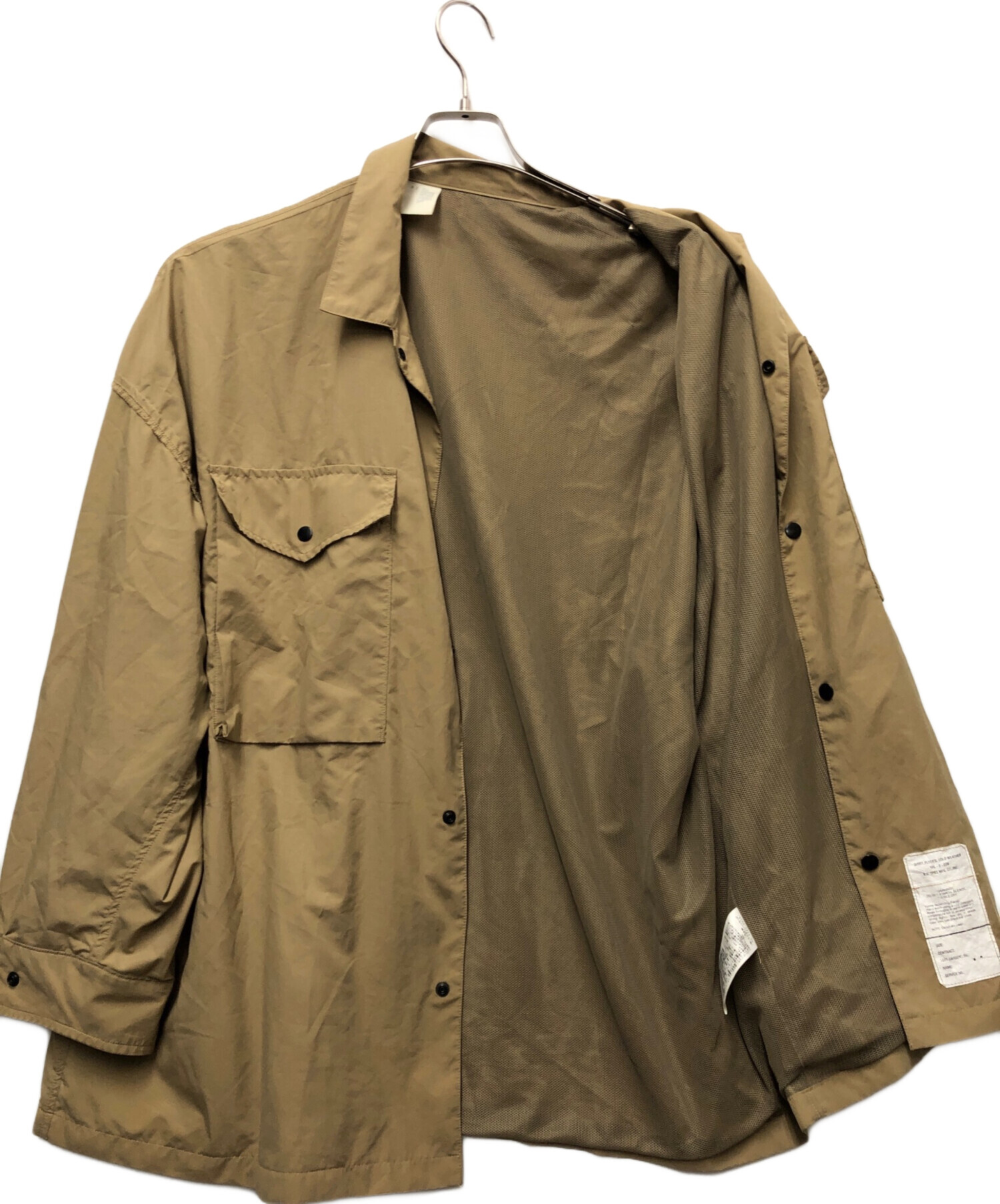 中古・古着通販】N.HOOLYWOOD (エヌ ハリウッド) ナイロンワークシャツ 